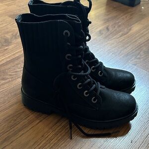 Blowfish Black Combat Boots